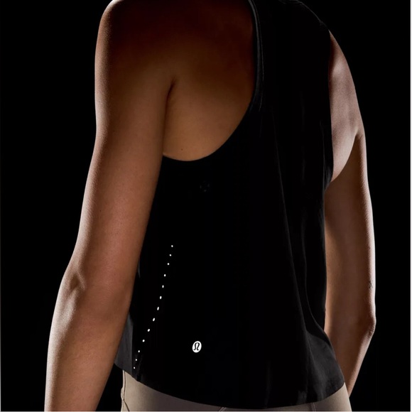 Lululemon Women’s Fast and Free Race Length Black Tank Top Size: 8 - Picture 6 of 9